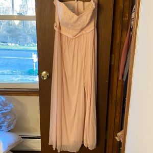 David’s bridal bridesmaid dress